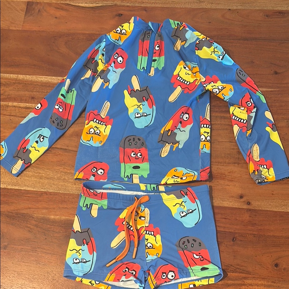 Stella McCartney Kids Swim Set with Popsicle Print